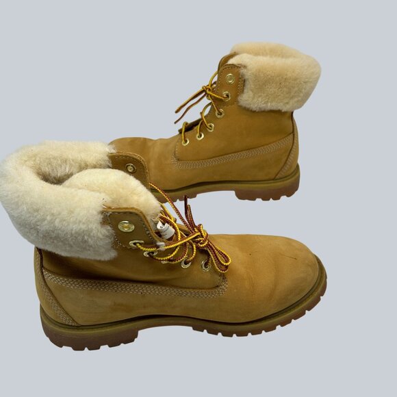 Timberland Womens Shearling-Lined Waterproof Premium 6" Boots Size 9M - Picture 7 of 10